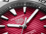 Tag Heuer Aquaracer Professional 200 Automatic Red Dial Silver Steel Strap Watch for Men - WBP2114.BA0627 Authentic Buy Shop Now