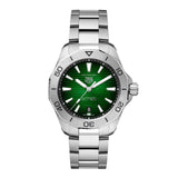 Tag Heuer Aquaracer Professional 200 Automatic Green Dial Silver Steel Strap Watch for Men - WBP2115.BA0627 Authentic Buy Shop Now