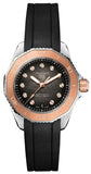 Tag Heuer Aquaracer Professional 200 Automatic Diamonds Black Dial Black Rubber Strap Watch for Women - WBP2451.FT6200 Authentic Buy Shop Now