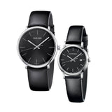 Calvin Klein High Noon Quartz Black Dial Black Leather Strap Watch for Men - K8M211C1 Authentic Buy Shop Now