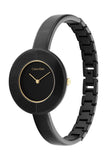 Calvin Klein Chic Black Dial Black Leather Strap Watch for Women - K7N23CB1 Authentic Buy Shop Now