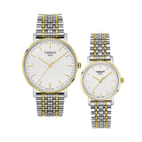 Tissot Everytime Medium White Dial Two Tone Mesh Bracelet Watch For Men - T109.410.22.031.00 Authentic Buy Shop Now