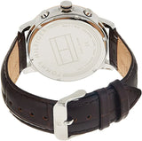 Tommy Hilfiger Keagan Chronograph Blue Dial Brown Leather Strap Watch for Men - 1791290 Authentic Buy Shop Now
