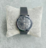 Calvin Klein Minimal Black Dial Black Mesh Bracelet Watch for Men - K3M214B1 Authentic Buy Shop Now