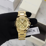 Michael Kors Raquel Analog Gold Dial Gold Steel Strap Watch For Women - MK4690 Authentic Buy Shop Now