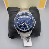 Michael Kors Cunningham Multifunction Blue Dial Silver Steel Strap Watch For Men - MK7153 Authentic Buy Shop Now