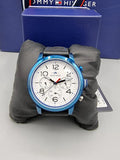 Tommy Hilfiger Jake Multi Function Quartz White Dial Black Leather Strap Watch for Men - 1791235 Authentic Buy Shop Now