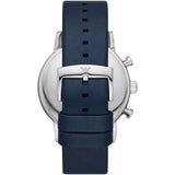 Emporio Armani Luigi Chronograph Blue Dial Blue Leather Strap Watch For Men - AR11451 Authentic Buy Shop Now
