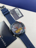 Tommy Hilfiger Digital Analog Blue Dial Blue Rubber Strap Watch For Men - 1791761 Authentic Buy Shop Now