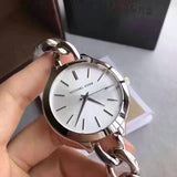 Michael Kors Slim Runway Silver Dial Silver Steel Strap Watch for Women - MK3279 Authentic Buy Shop Now