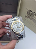 Burberry The City White Dial Two Tone Steel Strap Watch for Women - BU9115 Authentic Buy Shop Now