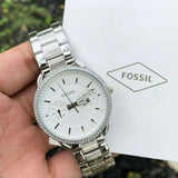 Fossil Jacqueline White Dial Silver Steel Strap Watch for Women - ES3631 Authentic Buy Shop Now