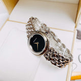 Versace V-Flare Quartz Black Dial Silver Steel Strap Watch for Women - VEBN00618 Authentic Buy Shop Now