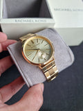 Michael Kors Jaryn Analog Quartz Gold Dial Gold Steel Strap Watch For Women - MK3500 Authentic Buy Shop Now