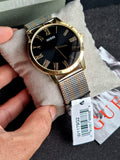 Guess Richmond Quartz Black Dial Two Tone Mesh Bracelet Watch For Women - W1179G2 Authentic Buy Shop Now