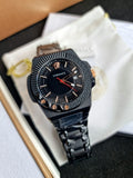 Versace Chain Reaction Quartz Black Dial Black Steel Strap Watch for Men - VEDY00719 Authentic Buy Shop Now