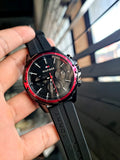 Tommy Hilfiger Mason Black Dial Black Rubber Strap Watch for Men - 1791793 Authentic Buy Shop Now