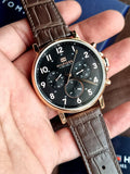Tommy Hilfiger Daniel Blue Dial Brown Leather Strap Watch for Men - 1710380 Authentic Buy Shop Now