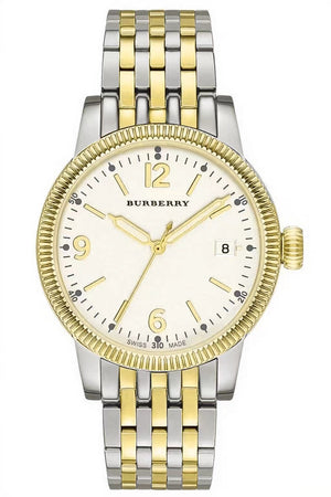 Burberry Analog White Dial Two Tone Steel Strap Watch for Women - BU7871 Authentic Buy Shop Now
