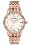 Burberry Analog White Dial Rose Gold Steel Strap Watch for Women - BU7874 Authentic Buy Shop Now