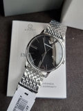 Emporio Armani Minimalist Black Dial Silver Steel Strap Watch for Men - AR11600 Authentic Buy Shop Now