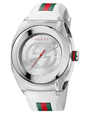Gucci Sync XXL White Dial White Rubber Strap Watch For Men - YA137102 Authentic Buy Shop Now