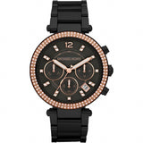 Michael Kors Parker Diamonds Black Dial Black Steel Strap Watch for Women - MK5885 Authentic Buy Shop Now