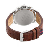 Tommy Hilfiger Dean Quartz Multifunction White Dial Brown Leather Strap Watch for Men - 1791274 Authentic Buy Shop Now