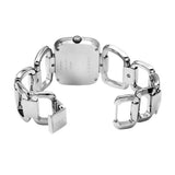 Gucci G Brown Square Brown Dial Silver Steel Strap Watch For Women - YA125402 Authentic Buy Shop Now