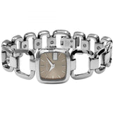 Gucci G Gucci Brown Dial Silver Steel Strap Watch For Women - YA125507 Authentic Buy Shop Now