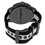 Gucci G Timeless XL White Dial Two Tone NATO Strap Watch For Men - YA126243 Authentic Buy Shop Now