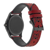Gucci G Timeless Ghost Red Dial Red Leather Strap Watch For Men - YA1264023 Authentic Buy Shop Now