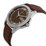 Gucci G Timeless Quartz Brown Dial Brown Rubber Strap Watch For Men - YA126403 Authentic Buy Shop Now