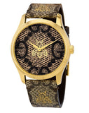 Gucci G Timeless Brown Dial Brown Leather Strap Watch For Men - YA1264068 Authentic Buy Shop Now