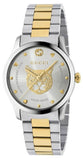 Gucci G Timeless Silver Dial Two Tone Steel Strap Watch For Women - YA1264074 Authentic Buy Shop Now