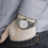 Gucci G Timeless Silver Dial Two Tone Steel Strap Watch For Women - YA126511 Authentic Buy Shop Now