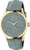 Gucci G Timeless Quartz Blue Dial Blue Leather Strap Watch For Men - YA1264097 Authentic Buy Shop Now