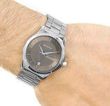 Gucci G Timeless Brown Dial Silver Steel Strap Watch For Men - YA126445 Authentic Buy Shop Now