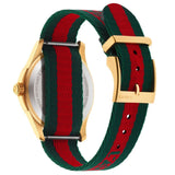 Gucci Le Marche des Merveilles Green & Red Dial Green & Red NATO Strap Unisex Watch - YA126487 Authentic Buy Shop Now