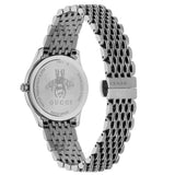 Gucci G Timeless Quartz Black Dial Silver Steel Strap Watch For Women - YA1265020 Authentic Buy Shop Now