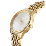 Gucci G Timeless Quartz Mother of Pearl Dial Gold Steel Strap Watch For Women - YA1265021 Authentic Buy Shop Now