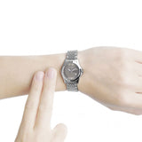 Gucci G Timeless Brown Dial Silver Steel Strap Watch For Women - YA126503 Authentic Buy Shop Now