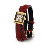 Gucci G Frame White Dial Red Leather Strap Watch For Women - YA128524 Authentic Buy Shop Now