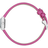 Gucci G-Frame Square Fuchsia Mother of Pearl Dial Fuchsia Leather Strap Watch For Women - YA128533 Authentic Buy Shop Now