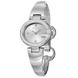 Gucci Guccissima Quartz Silver Dial Silver Steel Strap Watch For Women - YA134502 Authentic Buy Shop Now
