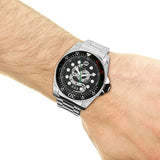 Gucci Dive Snake Black Dial Silver Steel Strap Watch For Men - YA136218 Authentic Buy Shop Now