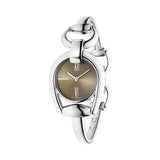 Gucci Horsebit Collection Quartz Brown Dial Silver Steel Strap Watch For Women - YA139501 Authentic Buy Shop Now