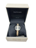 Calvin Klein Rebel Cream Black Dial Cream Leather Strap Watch for Women - K8P237X1 Authentic Buy Shop Now