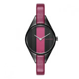 Calvin Klein Rebel Red Black Dial Red Leather Strap Watch for Women - K8P237U1 Authentic Buy Shop Now