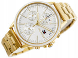 Tommy Hilfiger Carly White Dial Gold Steel Strap Watch for Women - 1781786 Authentic Buy Shop Now